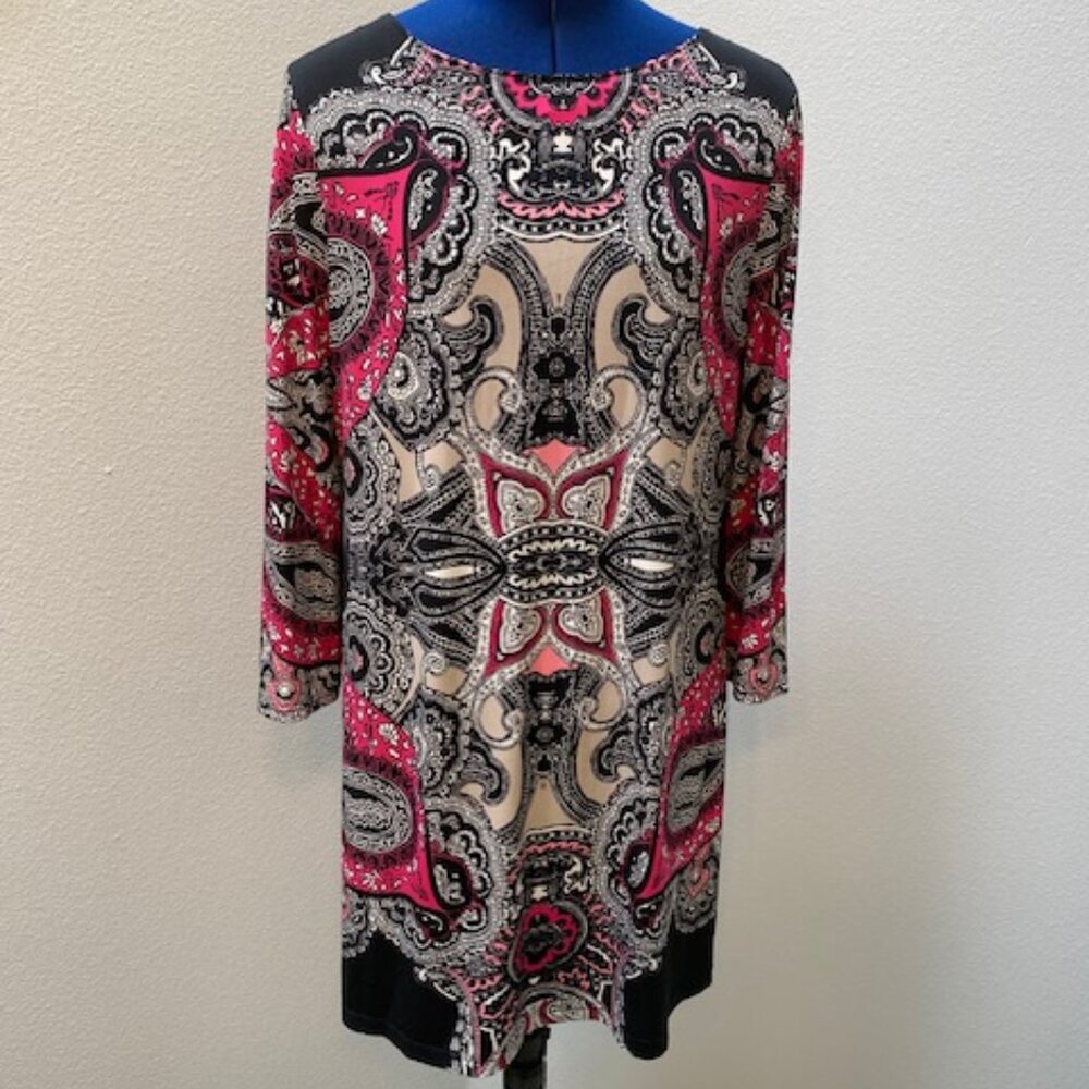 ALFANI - Paisley Stretch Tunic/Mini Dress